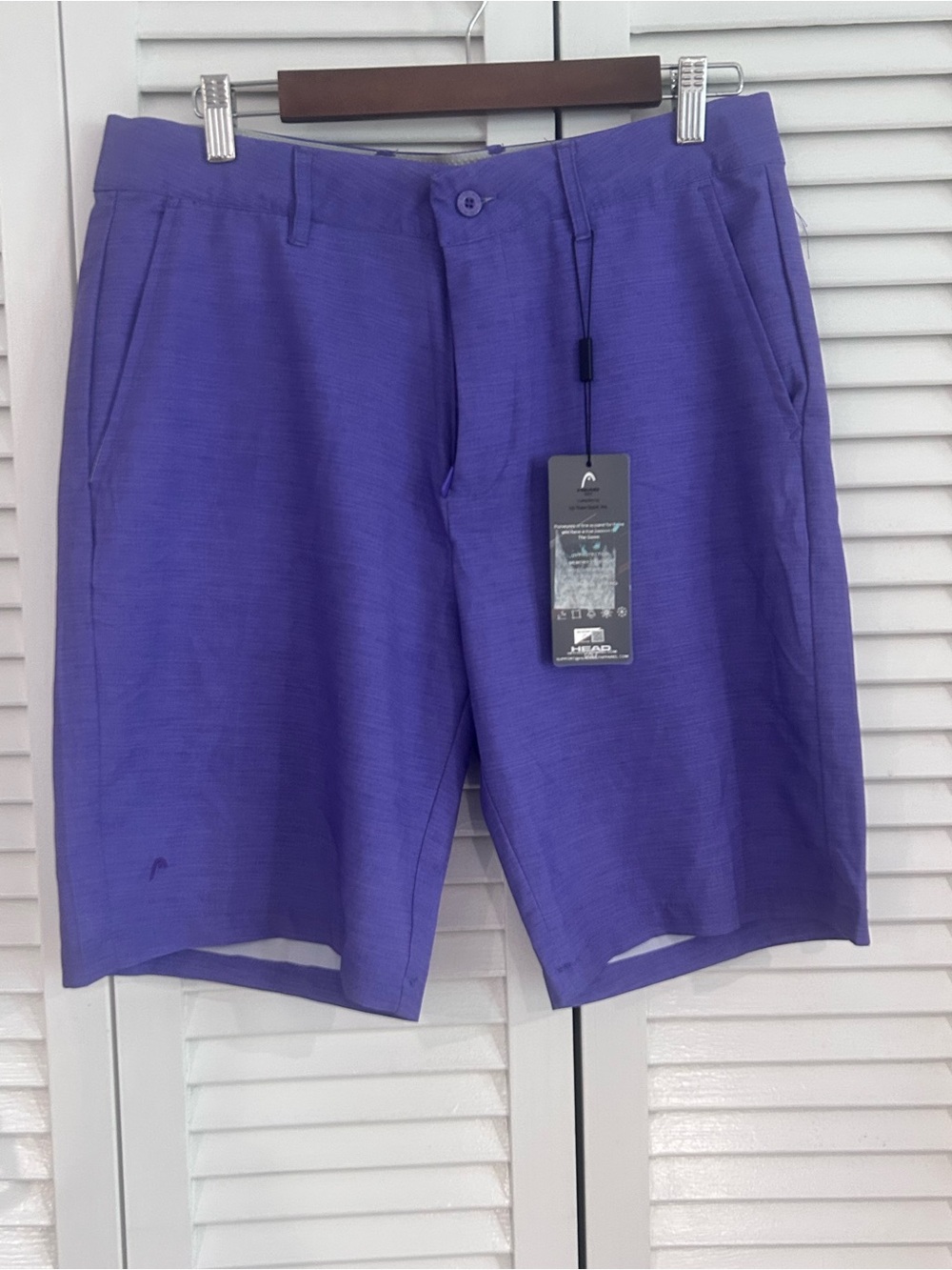 Men's Purple HEAD golf shorts - NWT- size 32